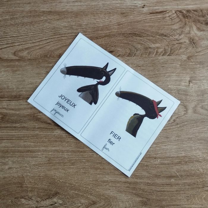 ⭐ Lot de 12 feuilles humeur plastifier Le loup qui #emyfleury_cartes - photo numéro 13