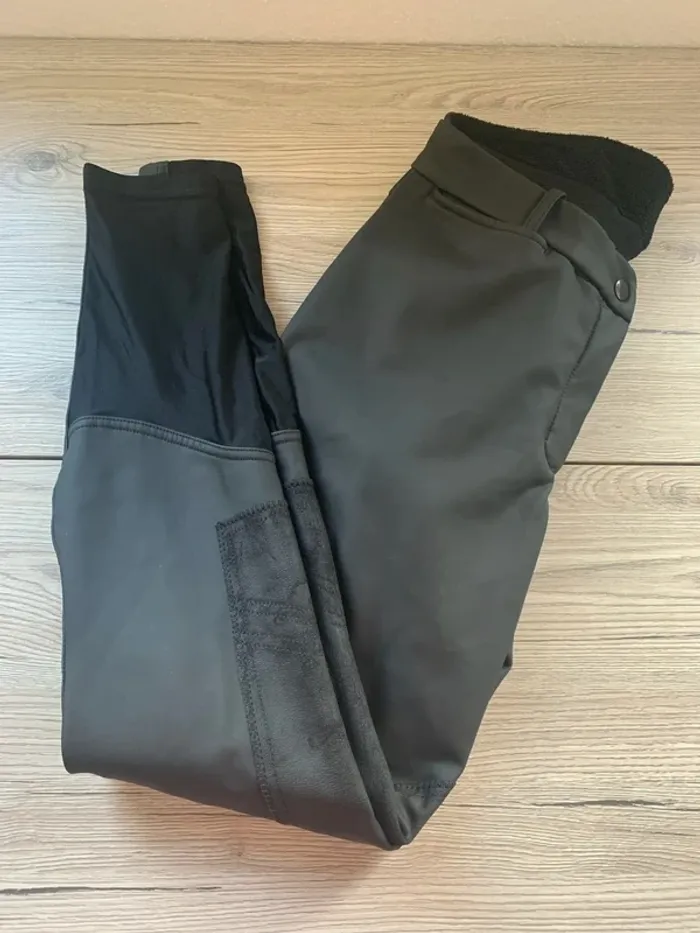 Pantalon d’équitation Fouganza imperméable et polaire 38