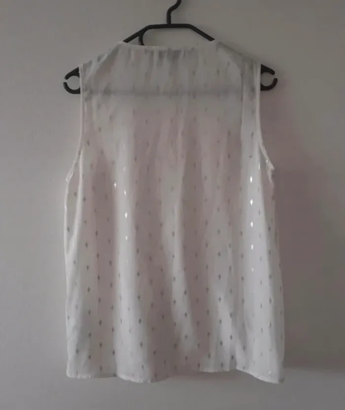 Blouse Magrite cache-coeur sans manches Le Temps des Cerises taille S neuve - photo numéro 2