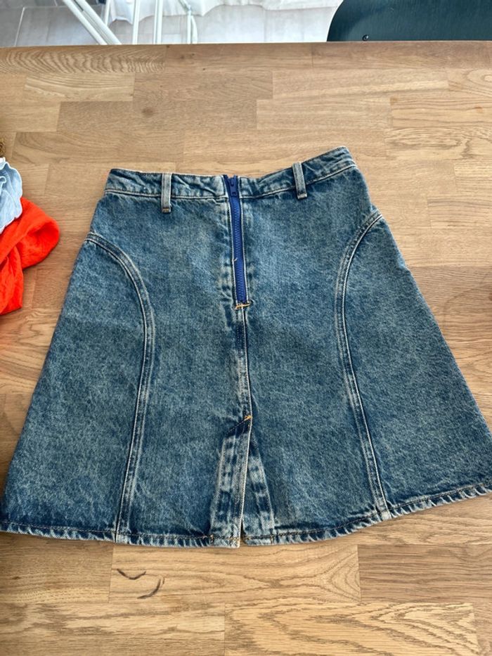 Jupe jean American vintage taille S/convient XS - photo numéro 4