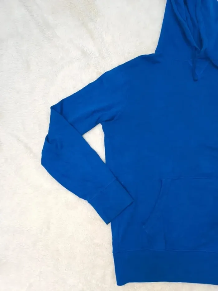 Sweat a capuche Polo Ralph Lauren Homme bleu logo rouge taille M - photo numéro 3