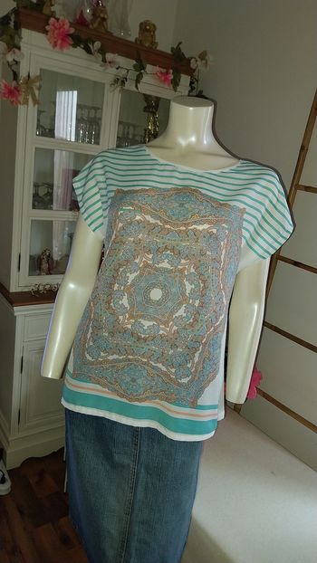 Top blouse by Promod imprimé état neuf Taille 38
