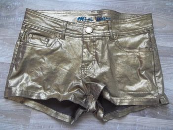 Mini Short doré Denim&Co 36