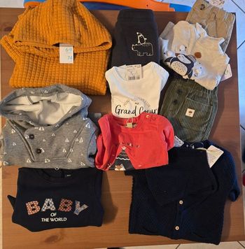 (Neufs non portés) 🥰💙💙💙 superbe lot 9mois garçon 🤩🥰💙💙💙