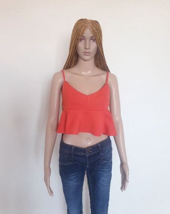 Magnifique crop top volanté