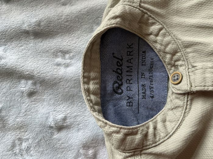 chemise manches longues vert amande poche poitrine 4/5 ans primark - photo numéro 5