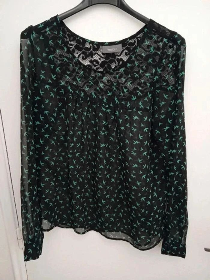 Blouse motifs oiseaux - C&A - 36 - photo numéro 4