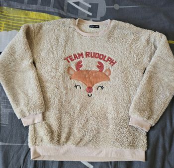 Sweat pilou renne Noël