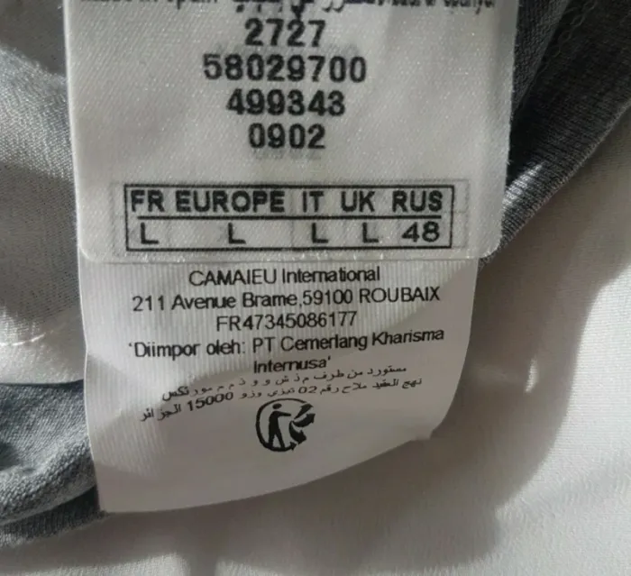 Joli haut imprimé Camaieu Taille L Neuf - photo numéro 6