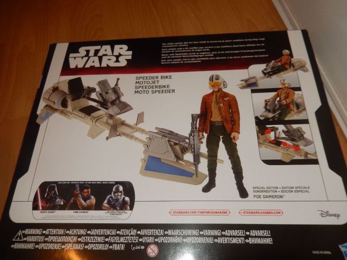 STAR WARS THE FORCE AWAKENS : SPEEDER BIKE + POE DAMERON 30cm - - photo numéro 7