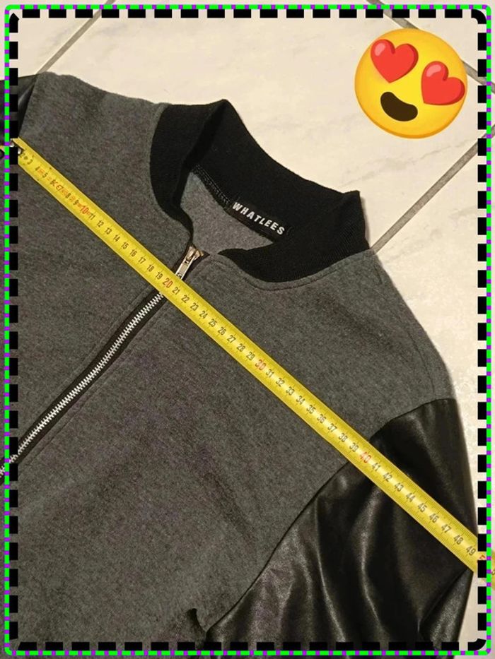 🧥 Veste bomber grise et noire – Style vintage Y2K - photo numéro 6