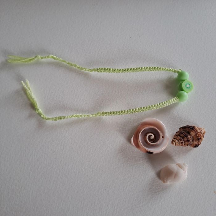 (Réduction) Bracelet avec perles menthe - photo numéro 3