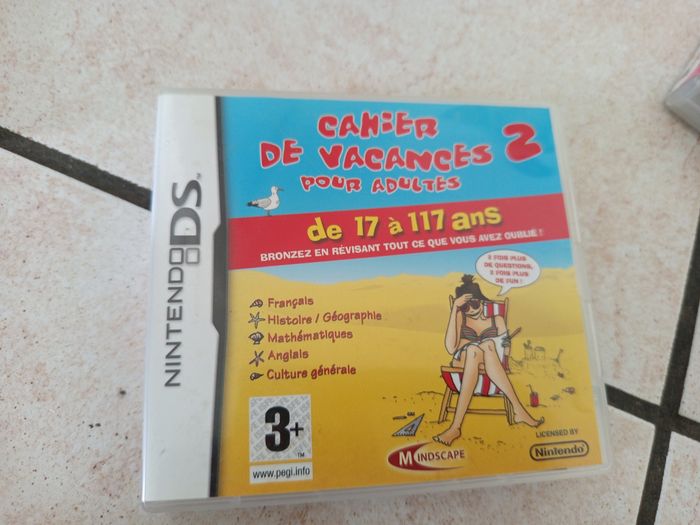 Jeu cahier de vacances 2 pour adultes pour DS - photo numéro 1