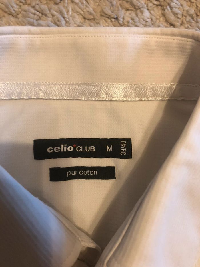 Chemise manches courtes crème texturée - photo numéro 4