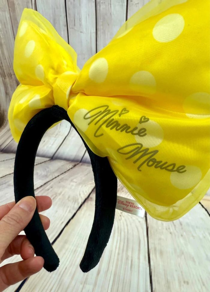 Ears serre-tête Disneyland Tokyo noeud Minnie jaune