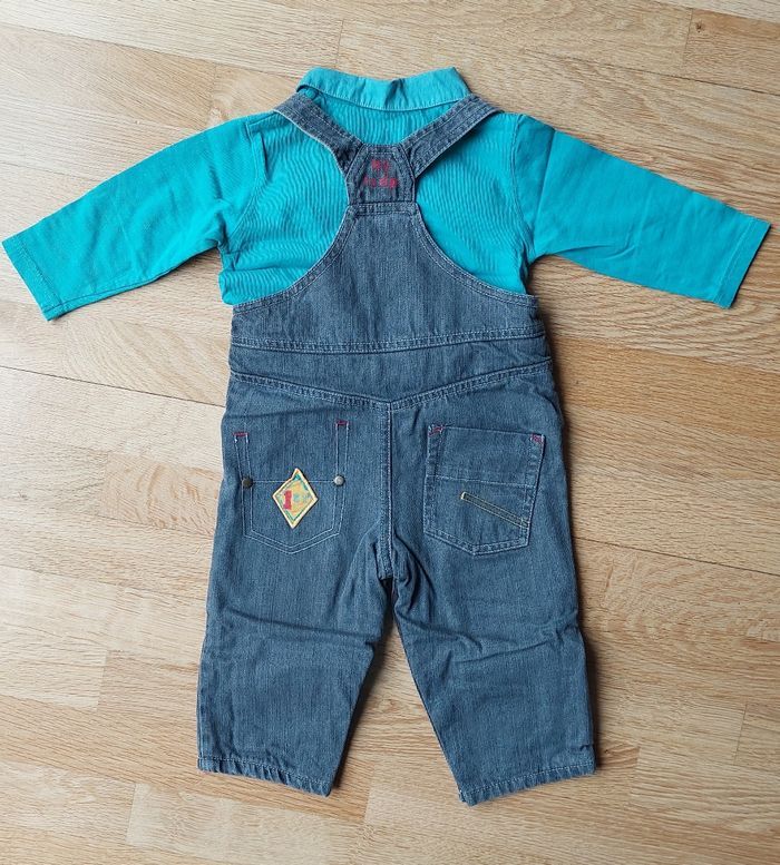 Ensemble salopette + haut 18 mois - photo numéro 2
