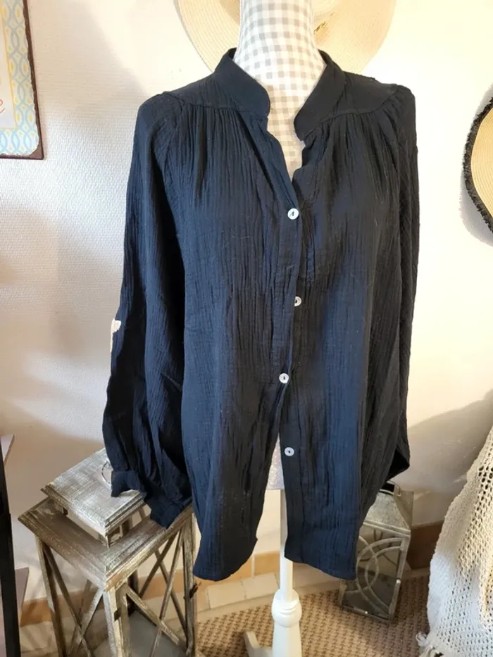 Chemise gaz de coton overzise - photo numéro 2