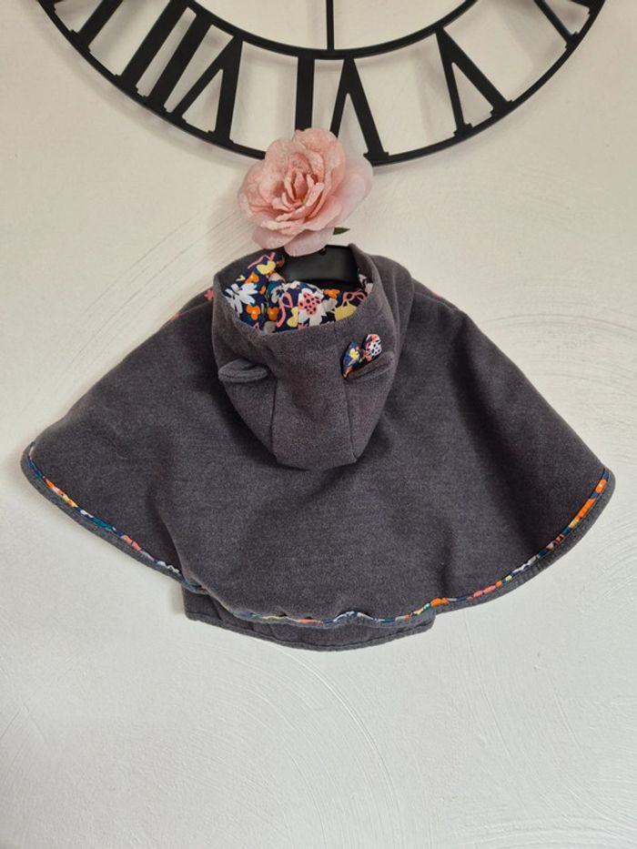 Manteau cape gris sergent major 9/12 mois - photo numéro 3