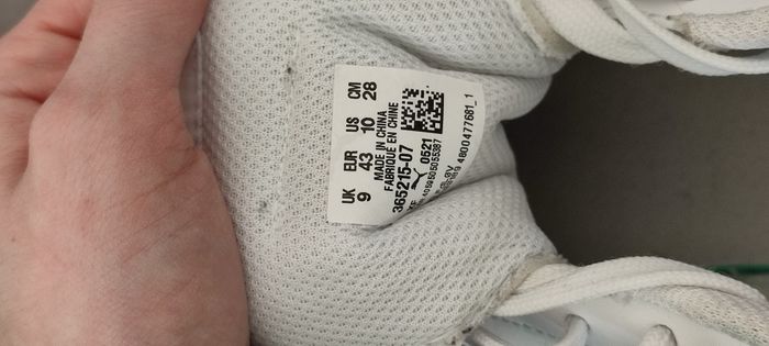 Baskets Puma blanches unie - Taille 43 - photo numéro 8