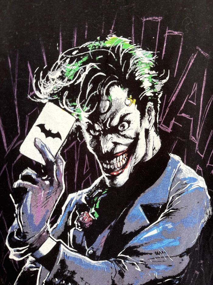 t-shirt noir the joker batman taille S - photo numéro 5