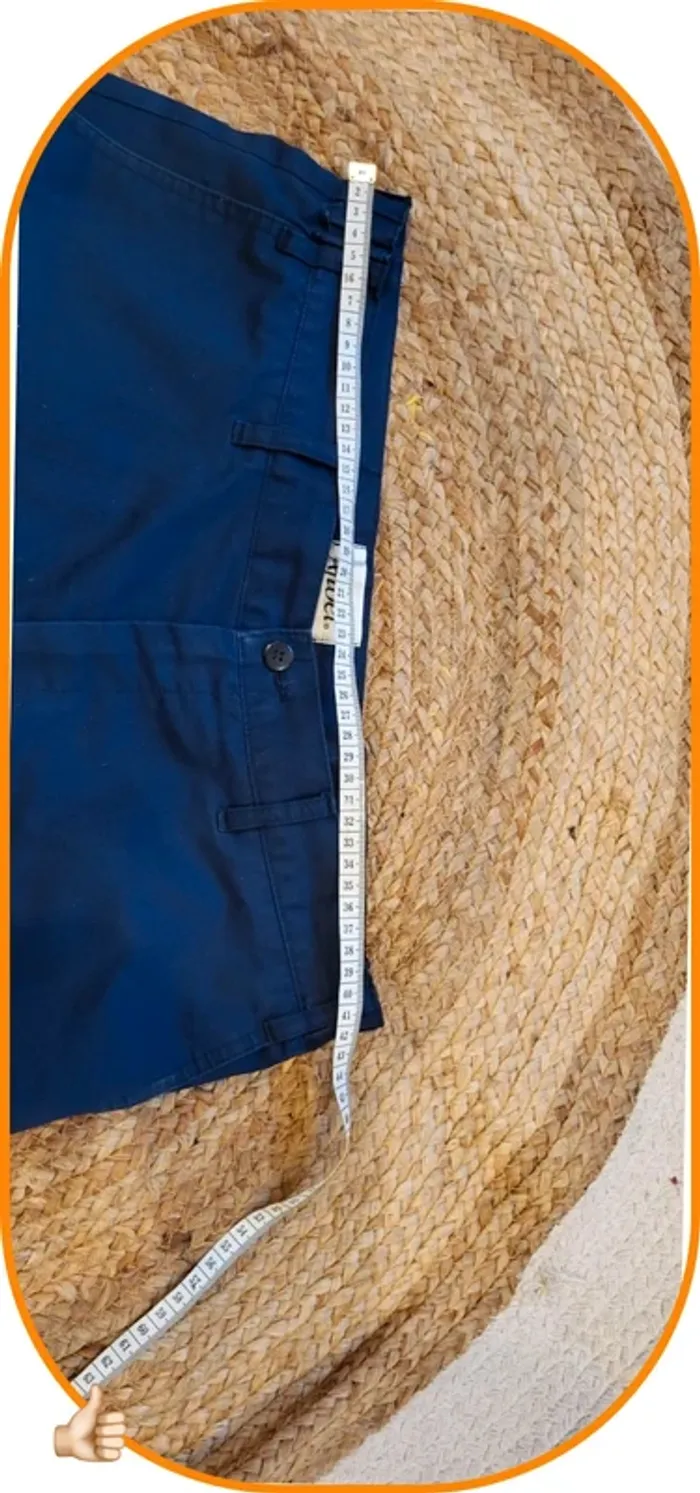Short homme bleu marine Afibel – Taille L – Coupe droite - Très bon état - photo numéro 5