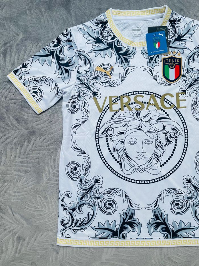 Maillot concept foot Italie blanc Versace taille S - photo numéro 2