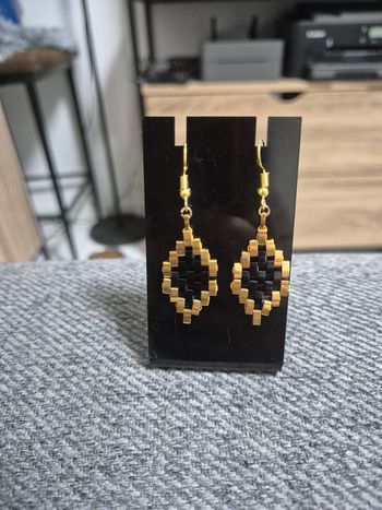 Boucle d'oreille en perle 