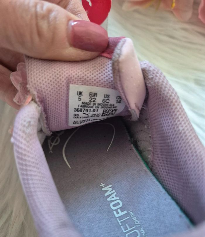 Baskets Puma roses à scratch – T22 - photo numéro 6