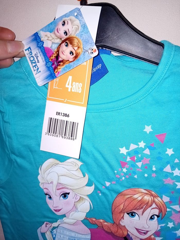 Tee-shirt la reine des neiges - photo numéro 3