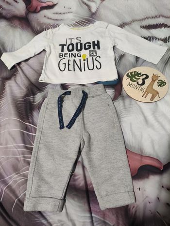 Ensemble t-shirt et pantalon 3 mois