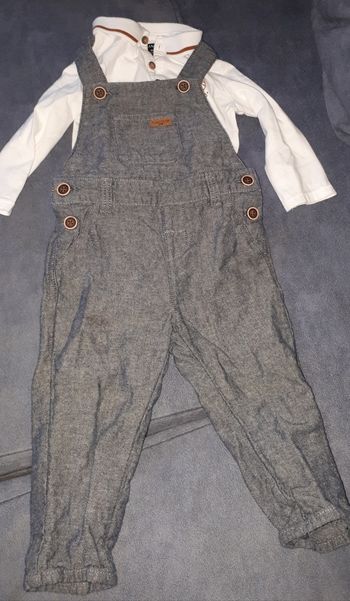 Polo et salopette kiabi 18 mois