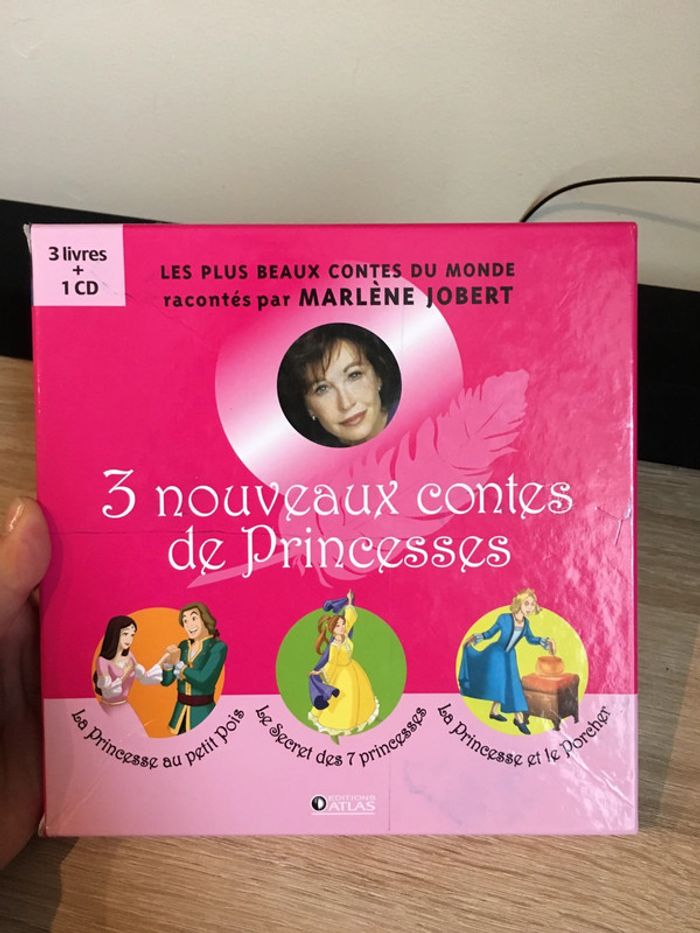 Coffret 3 livres + CD Contes de princesses Marlene Jobert