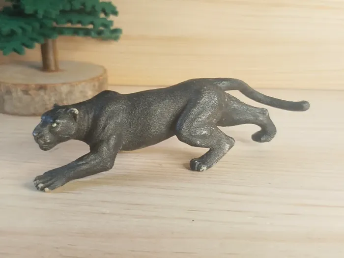 PAPO panthère noire Figurine animal de compagnie de la savane - photo numéro 2