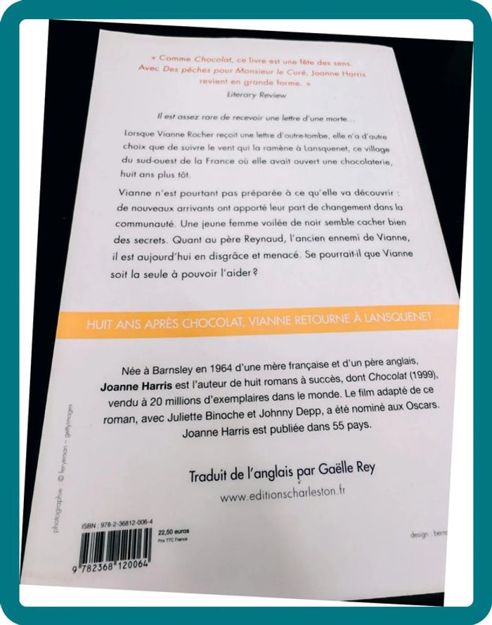 Des pêches pour Monsieur le curé – Joanne Harris | Suite de Chocolat, secrets & tolérance - photo numéro 2