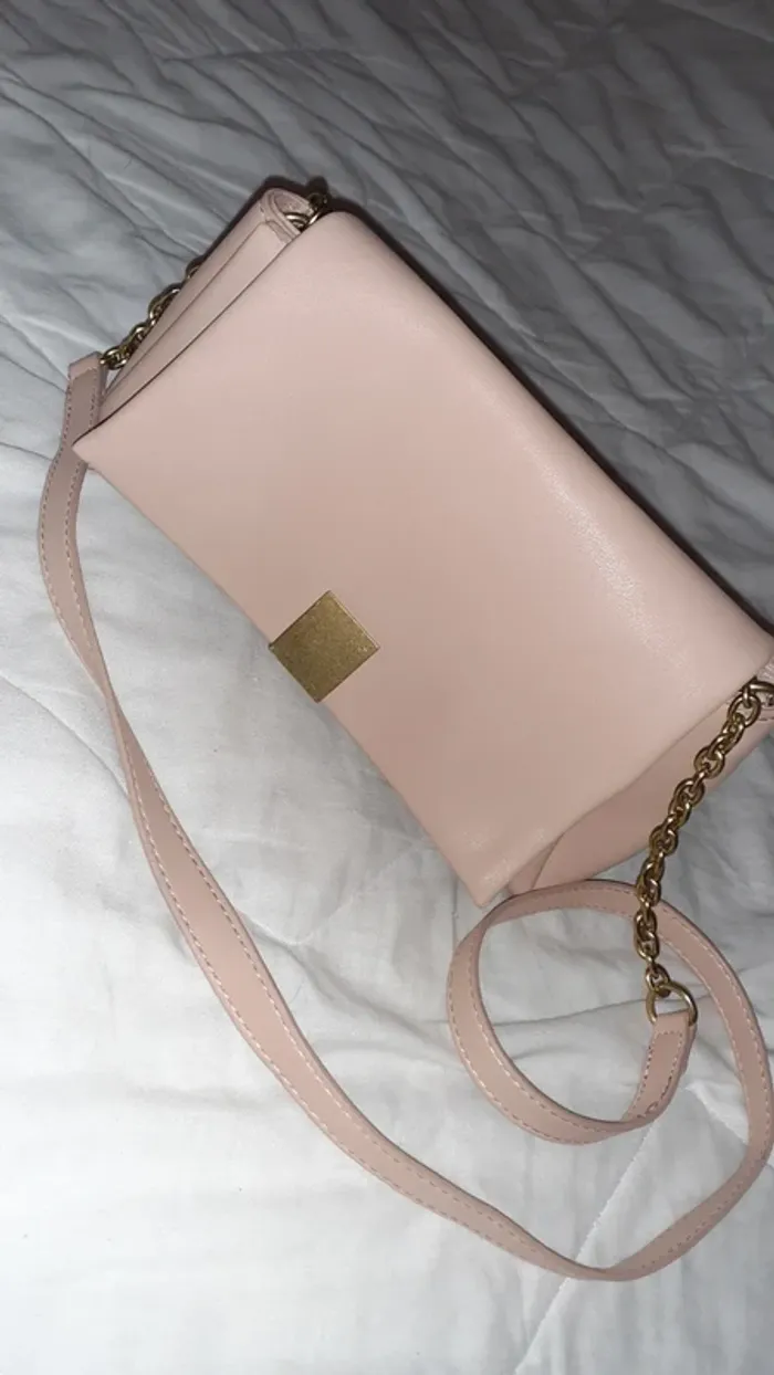 Sac mango rose poudré