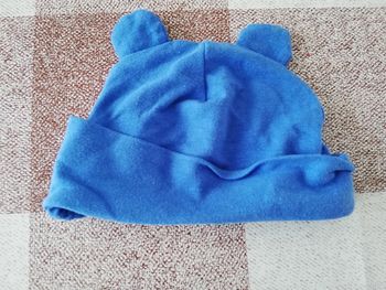 Bonnet bleu 56cm 1 mois
