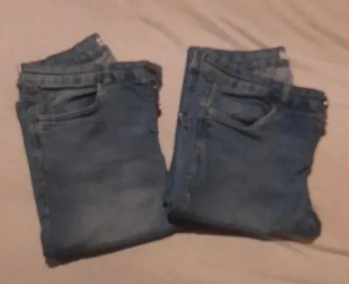 Lot de 2 pantacourts  skinny femme taille 38 en jean stretch - photo numéro 2