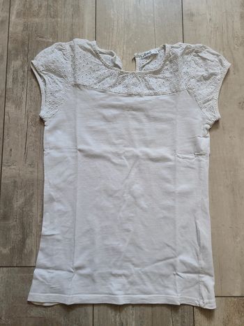 Tee-shirt blanc fille