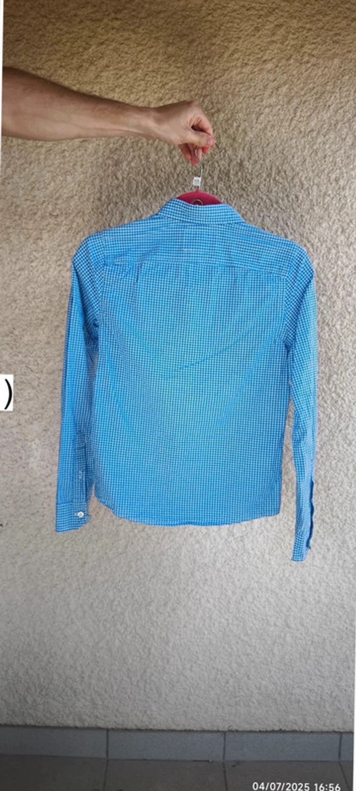 Chemise Abercrombie Enfant Taille XL bleu-blanc - photo numéro 2