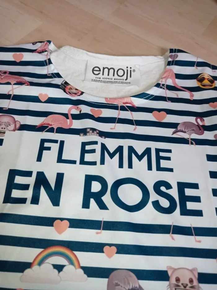 T-shirt manche courte fille à motifs - photo numéro 2