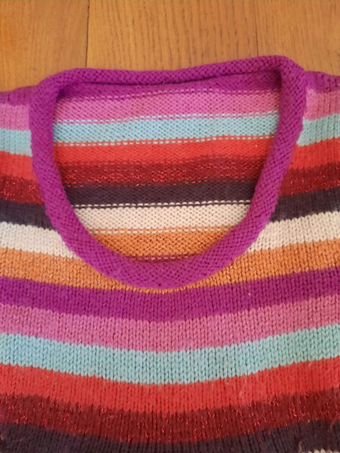 Joli pull femme tricoté main 38 - photo numéro 2