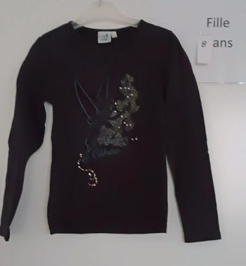 T-shirt ml Clochette Disney 8 ans