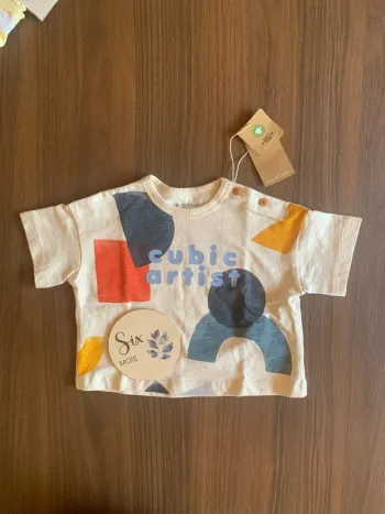 T shirt Bout’chou 6 mois neuf