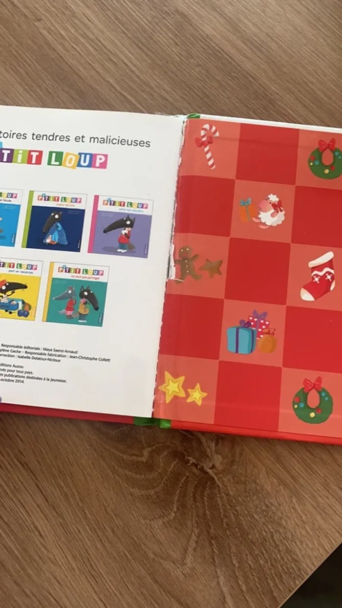 Livre petit loup prépare noël - photo numéro 3