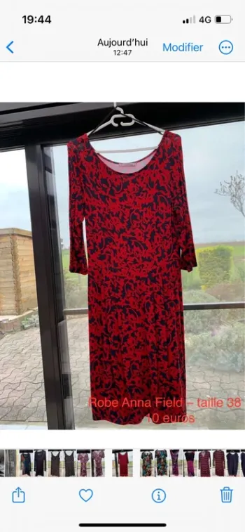 Robe rouge noir