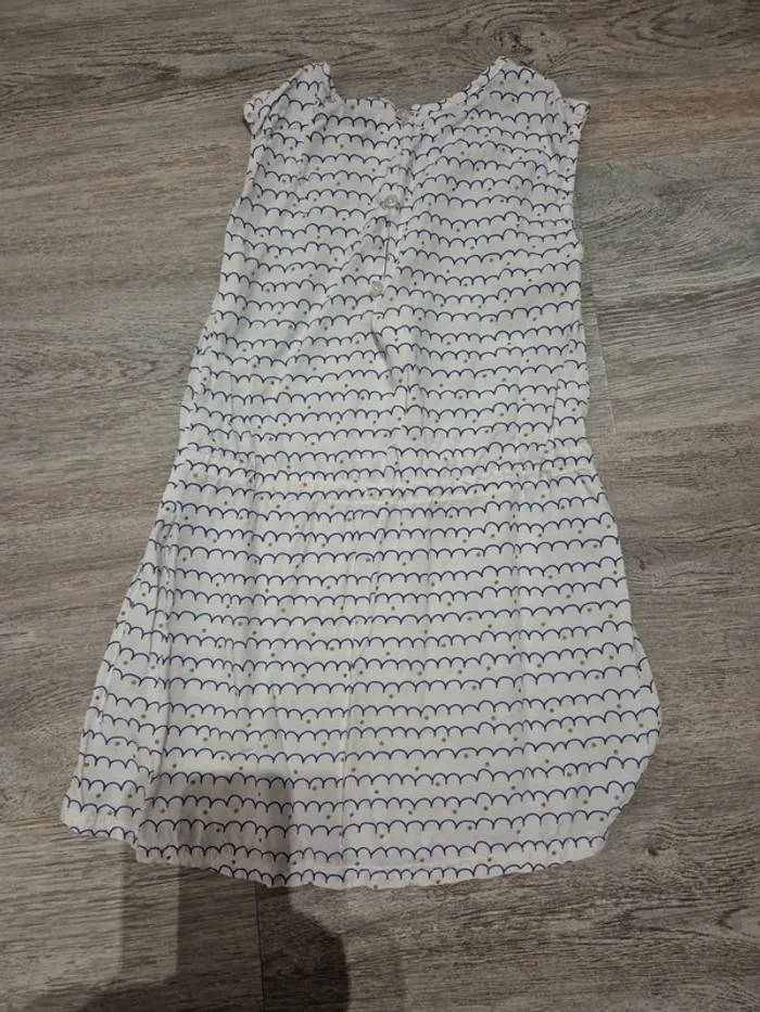 Robe blanche bleue et dorée - photo numéro 3