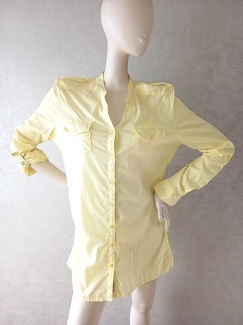 chemise longue cintré jaune kaporal taille 42