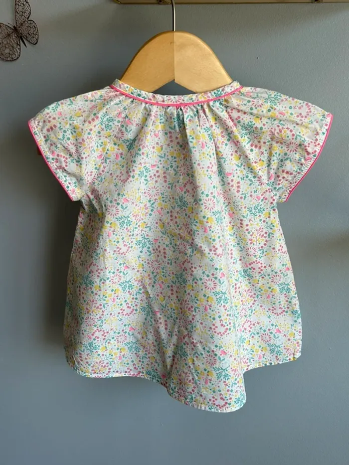Blouse été Petit bateau fille 24 mois Tbe - photo numéro 3