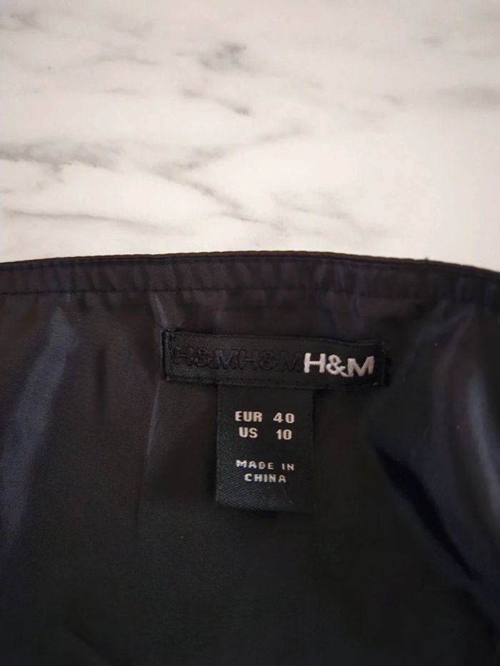 H&M bustier satiné noir taille L - photo numéro 8