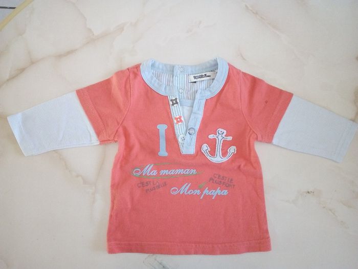 Maillot manches longues garçon 3 mois